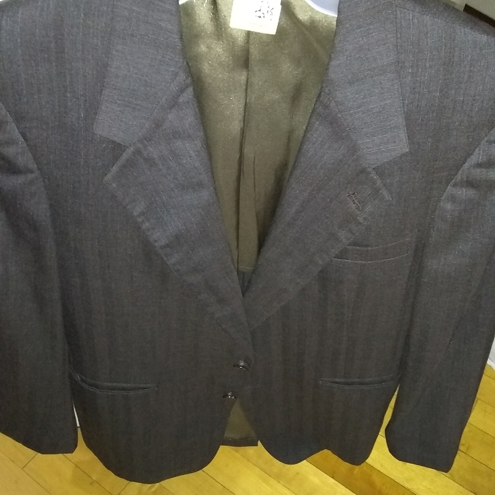 40r Evan picone Blazer charcoal gray